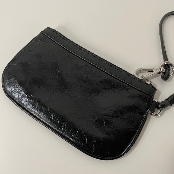 Calvin Klein Black Leather Wristlet - Picture 3 of 8
